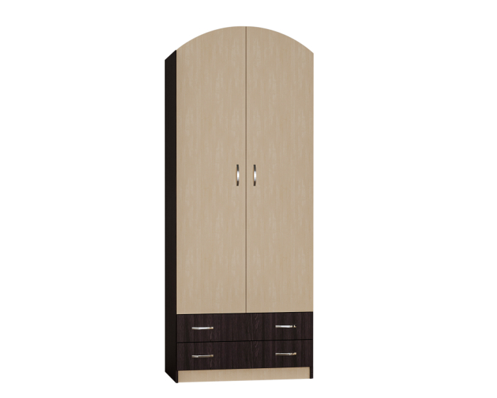 Dulap 4 2U 2S RO Wenge Mesteacan 74x54x212 cm [11]