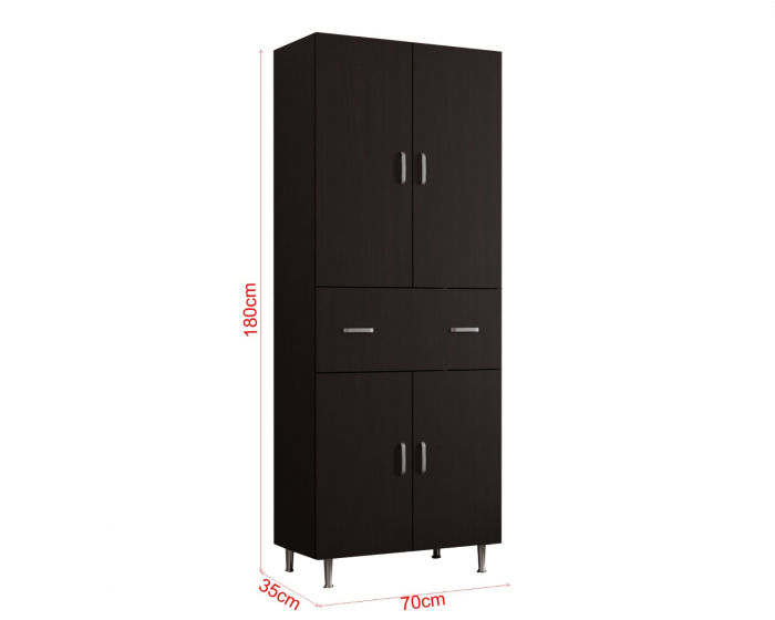 Dulap 4U-1S , 70x35x180 cm Wenge [8]