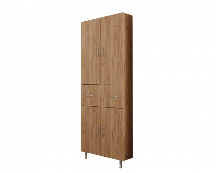 Dulap 70X35X180 cm, 4U-1S Stejar K003 [6]