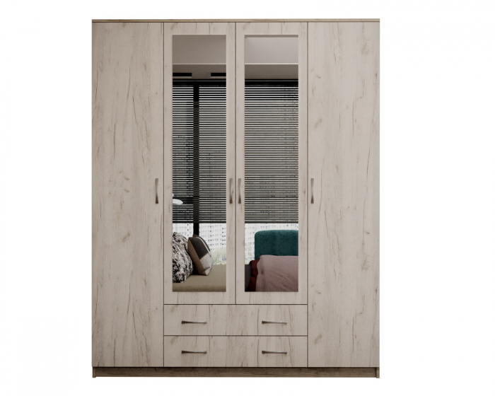 Dulap Garmonia 4U, 160x52x200 cm, Stejar k001+k002 [7]
