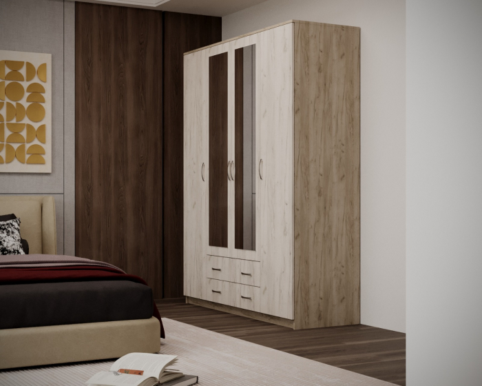 Dulap Garmonia 4U, 160x52x200 cm, Stejar k001+k002 [3]