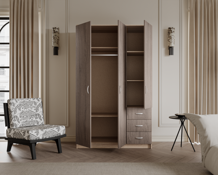 dulap dormitor 120 cm Ionut sonoma [3]