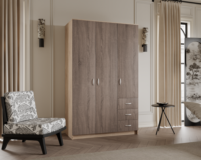 dulap dormitor 120 cm Ionut sonoma [2]