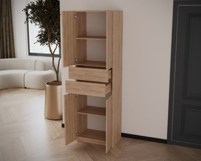 Dulap KSC-11 Ro, 60x37x196 cm Sonoma [5]