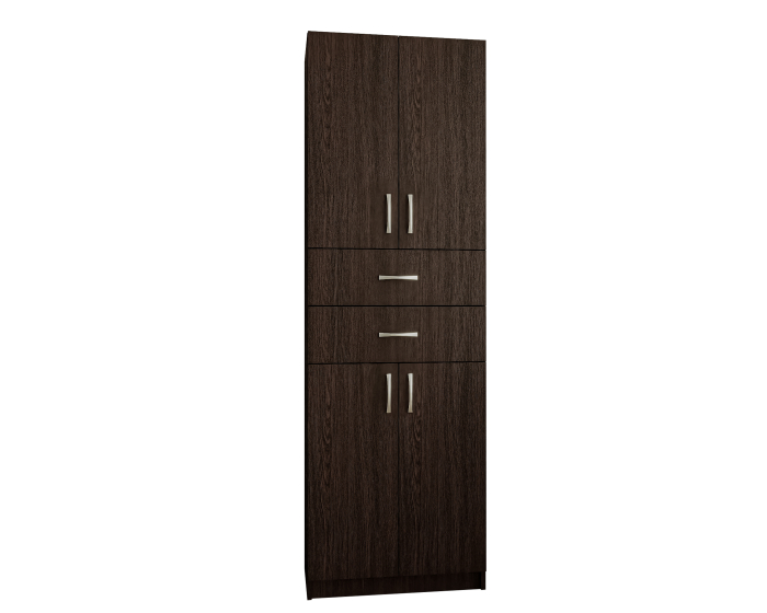 Dulap wenge pentru dormitor KSC-11 Ro, 60x37x196 cm cu 2 sertare [6]