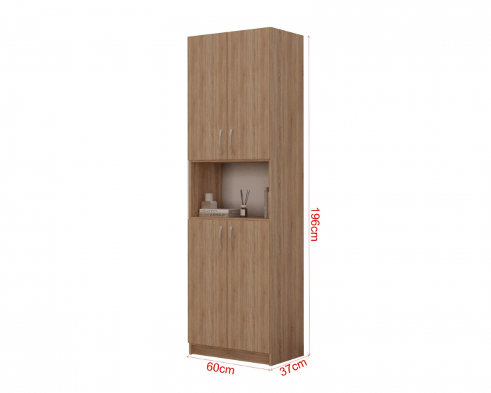 Dulap KSC-5 RO, 60x37x196 cm, Sonoma [9]
