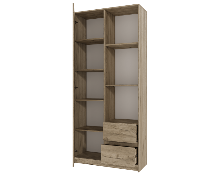 Dulap MP1 - 1U+2S, 80x33x180 cm, Stejar K002 [6]