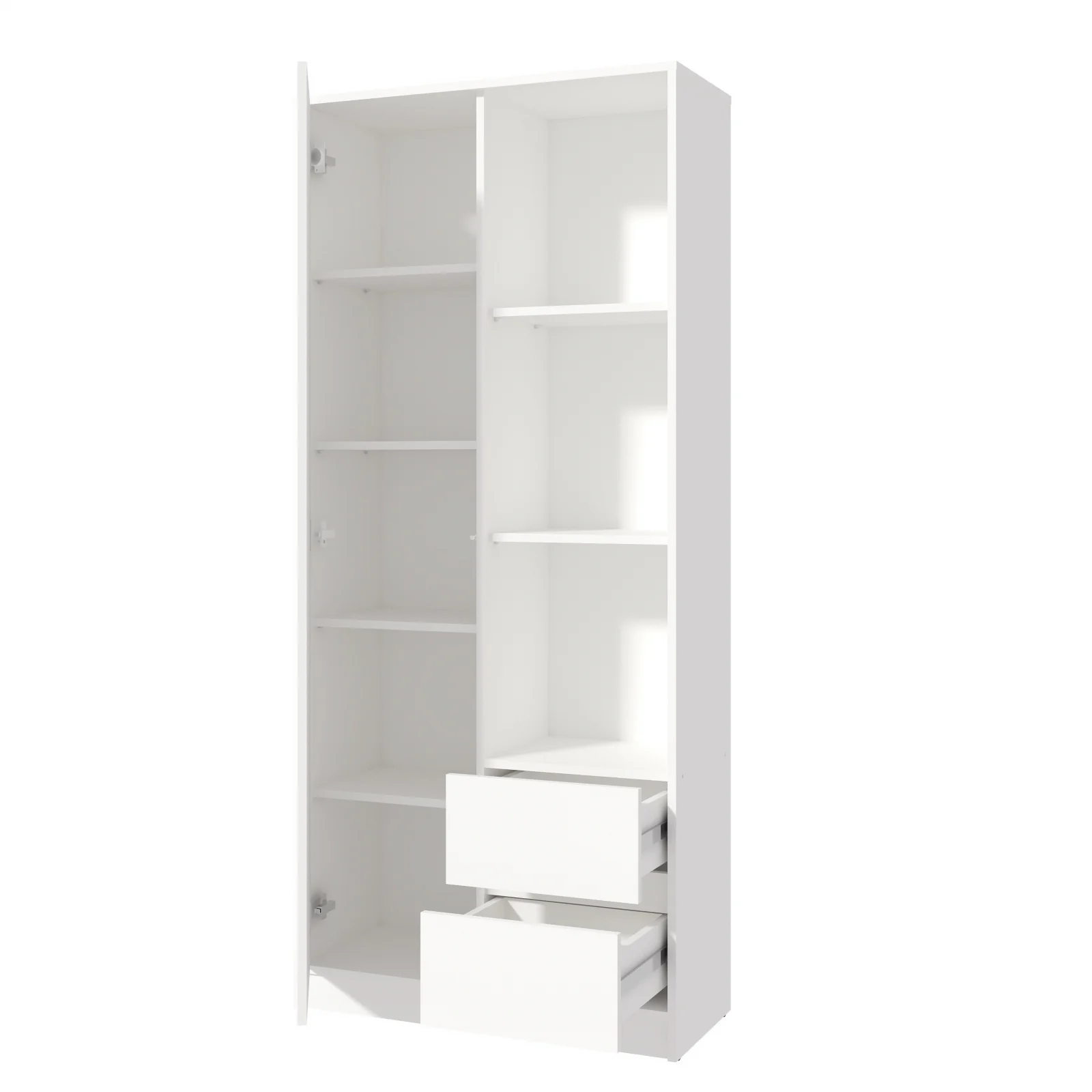 Dulap MP1 1U 2S Alb 80x33x180 cm [5]