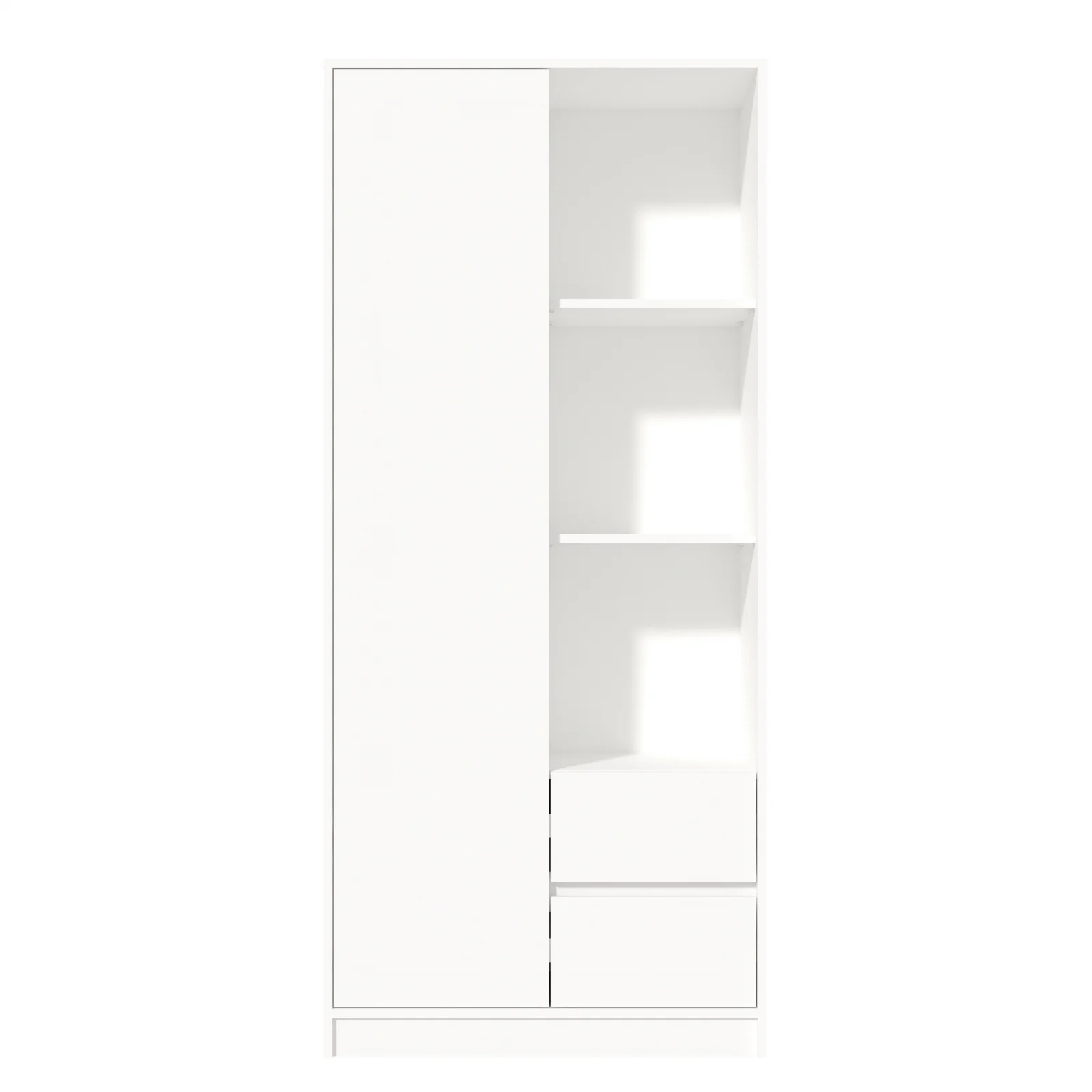 Dulap MP1 1U 2S Alb 80x33x180 cm [3]