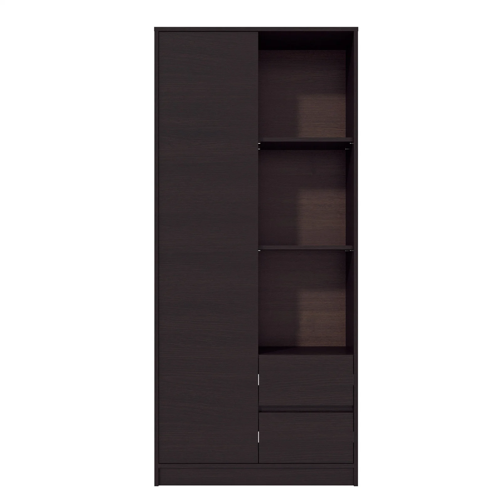 Dulap MP1 1U 2S  Wenge 80x33x180 cm [3]
