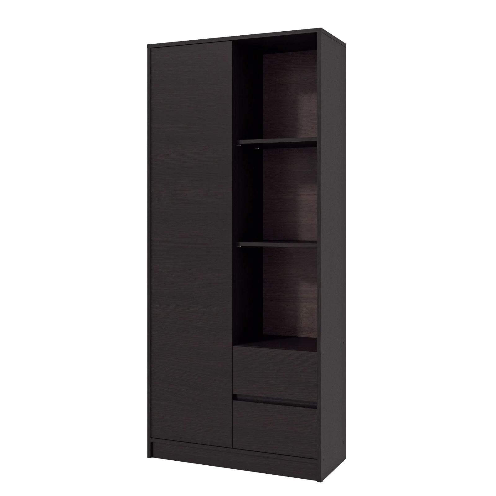 Dulap MP1 1U 2S  Wenge 80x33x180 cm [4]