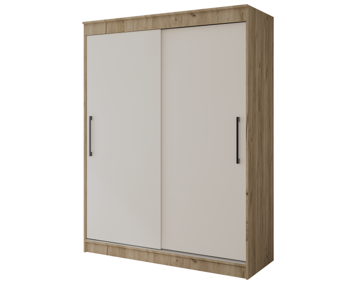 Dulap UC MP1, 150x60x200 cm, Stejar K002/Alb [6]
