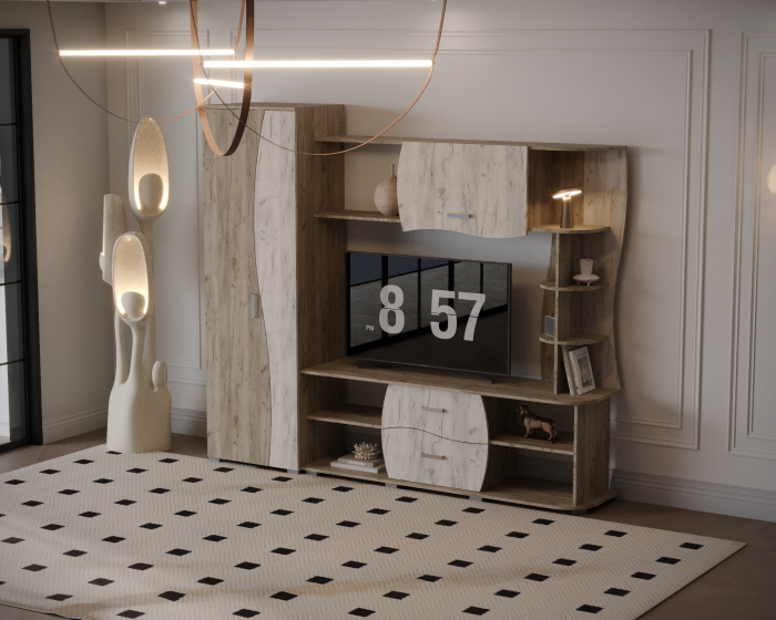 Living Kapri Ro Stejar K002+K001 225x45x192 cm [2]