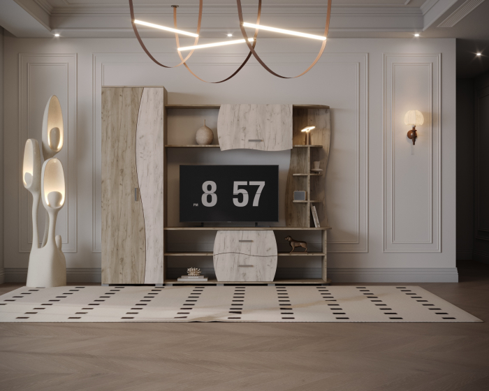 Living Kapri Ro Stejar K002+K001 225x45x192 cm [4]
