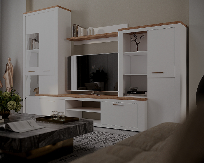 Living Montreal Anderson cu Stejar 315x45x200 cm [5]