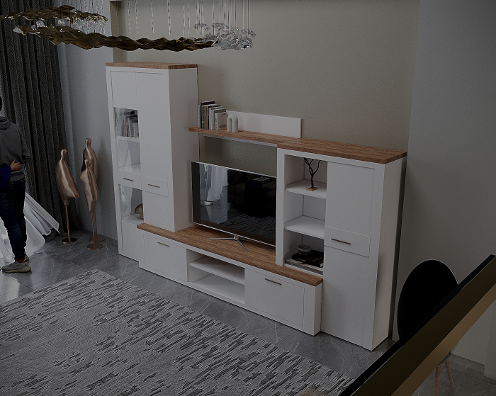 Living Montreal Anderson cu Stejar 315x45x200 cm [3]