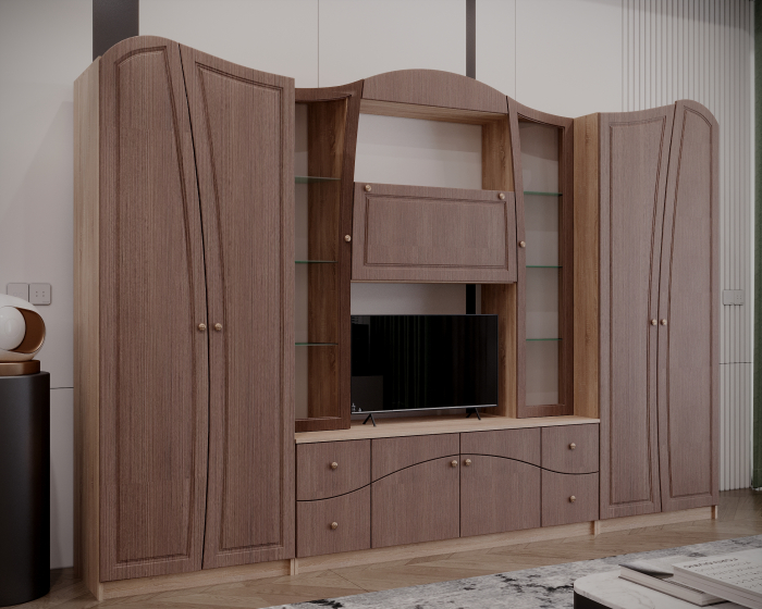 Living Nicole 320x50x208cm Sonoma+Fino Bronze [5]