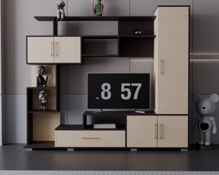 Living Pekin RO Wenge+Mesteacan 210x40x179 cm [2]