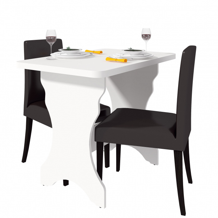 Masa bucatarie  KC-2RO,90x60x73 cm, Alb [2]