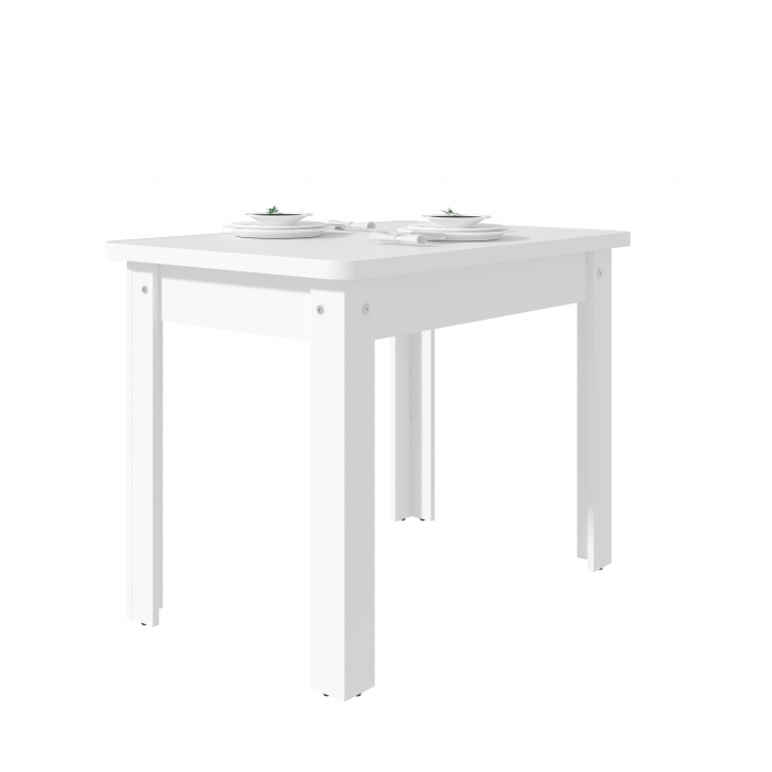 Masa Bucatarie KC-6 Ro Alb 100x67x77 cm [4]