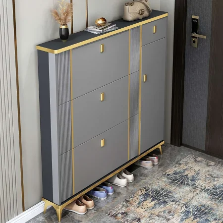 Pantofar 113-602 MDF Grey, 100x24x118cm [1]