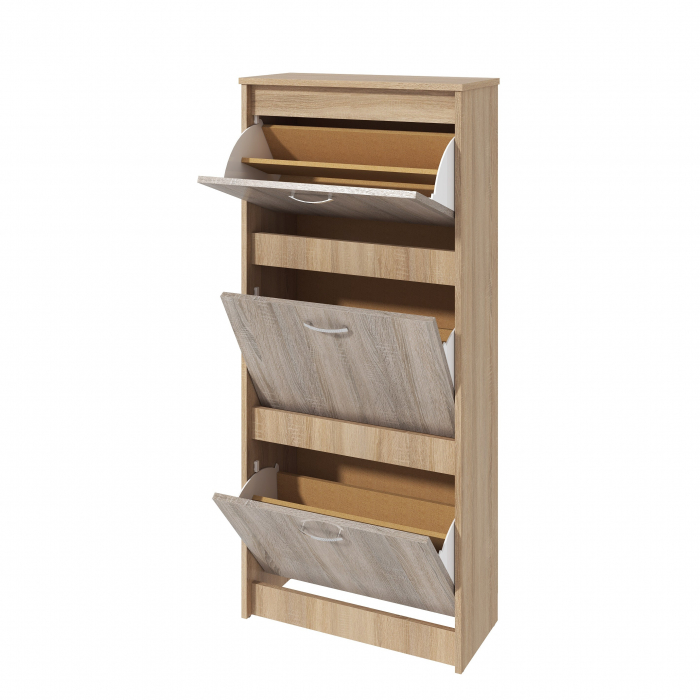 Pantofar 800 3s Ro, 80x26x127 cm, Sonoma/Trufe [5]