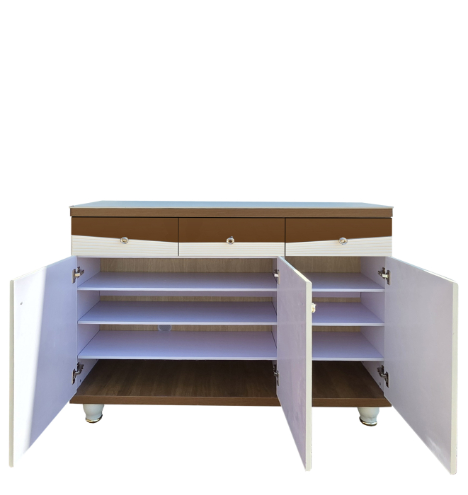 Pantofar MDF Alpin, crem deschis, 120x33x100 cm [2]