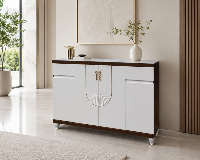 Pantofar MDF Linea  crem deschis 160x33x99 cm [2]