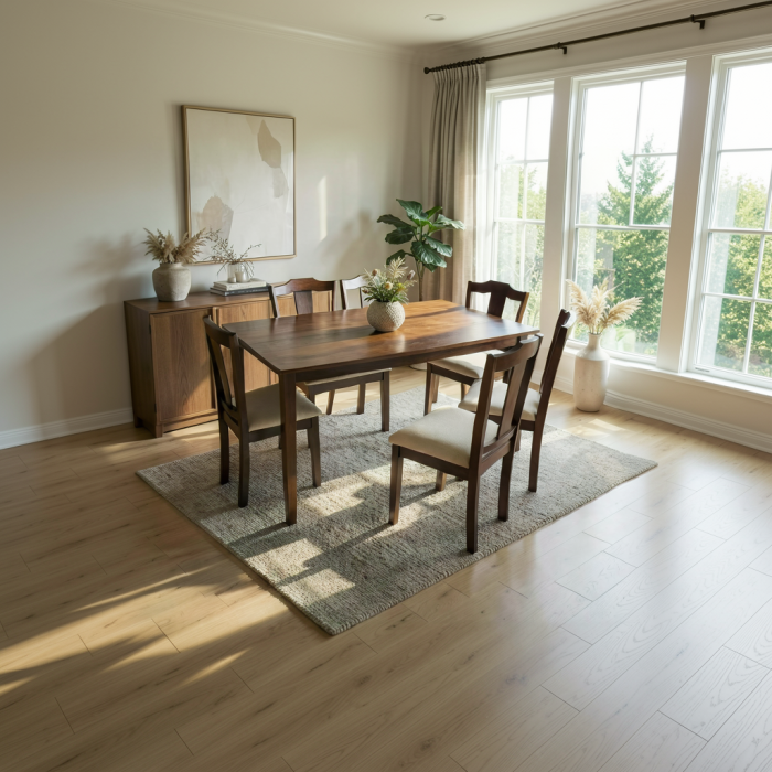 Set masa RH7008T cu  6 scaune RH159C Dirty Oak 150x90x76 cm [4]