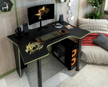 Birou Pc Kl 9.1 Wenge+Galben [1]