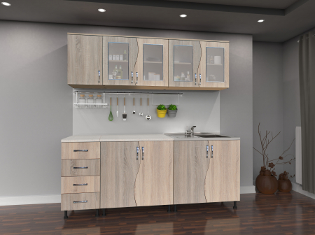 Bucatarii - Bucatarie CIP S 2m, Sonoma + Trufe