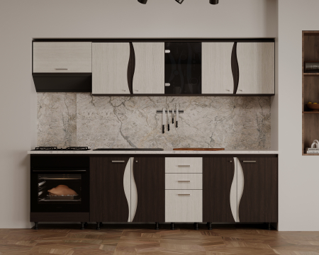 Bucatarii - Bucatarie CIP3S-C2 Wenge Alb