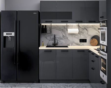 Bucatarie Daria colt V1 Antracit [2]