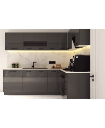 Bucatarie Daria colt V2, Antracit [3]