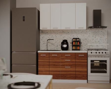 Bucatarii - Bucatarie Fotoamprenta Mere 1.3