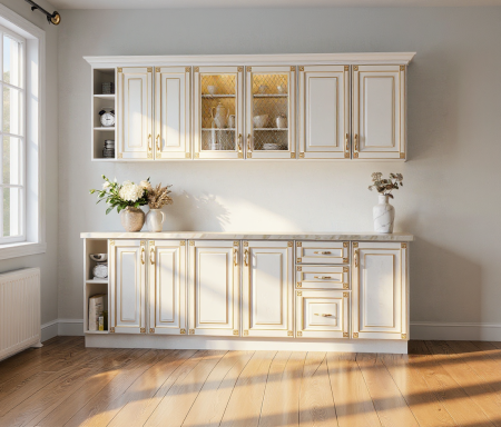 Bucatarii - Bucatarie Imperia Ms Alb MDF 2.4m