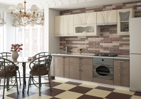 Bucatarii - Bucatarie Palermo RO Crem Cappuccino 2.62 m