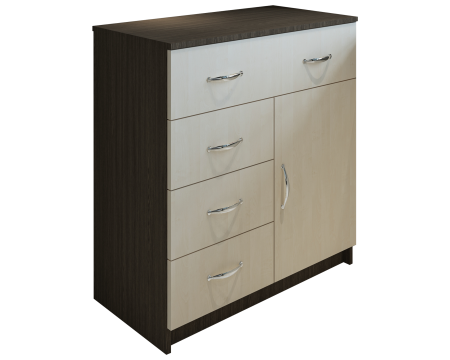 Comoda 1-3-1 Ro, Wenge + Mesteacan [4]