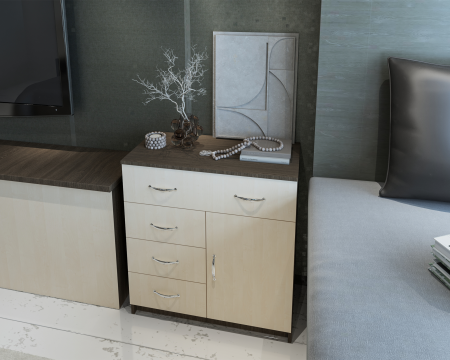 Comoda 1-3-1 Ro, Wenge + Mesteacan [1]