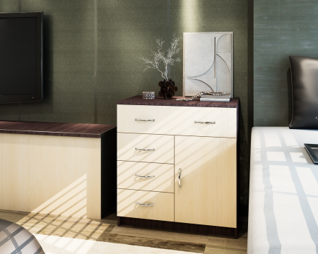 Comoda 1-3-1 Ro, Wenge + Mesteacan [2]