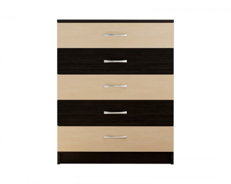 Comoda 5 Sertare Wenge + Mesteacan [6]