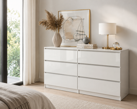 Comode - Comoda ARIA 6 sertare, 120x40x77cm
