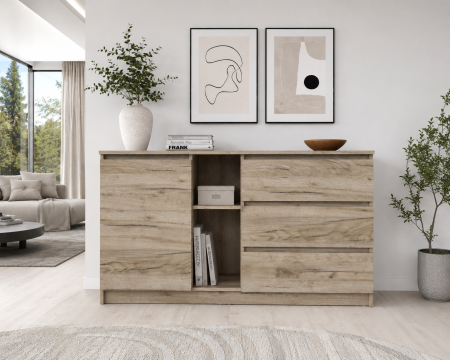 Comode - Comoda MP3 stejar k002