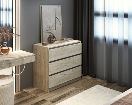 Comoda MP5 3S, 90x44x80 cm, Stejar k002 [1]