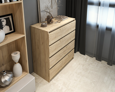 Comoda MP5 4S, 90x44x103cm, Stejar k003 [2]