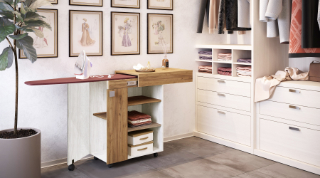 Mobila dormitor - Comoda Multifunctionala Teo Craft Frasin