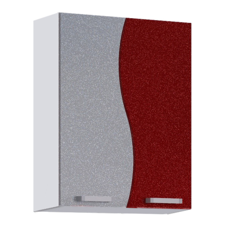 Mobila bucatarie - Corp superior CIP S MDF , 80x30x70cm, rosu / gri