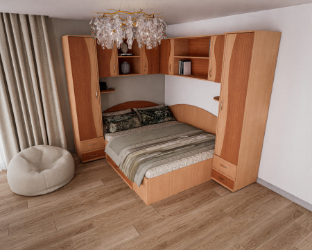 Dormitor Tineret Colt S, Fag+Cires 187x51/247x200 cm [3]