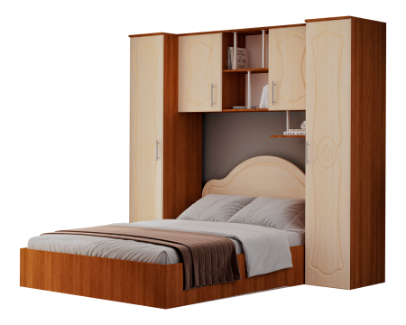 Dormitor Tineret Mdf Cires+Mesteacan [3]
