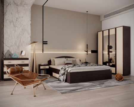 Dormitor Valy Wenge+Mesteacan [1]